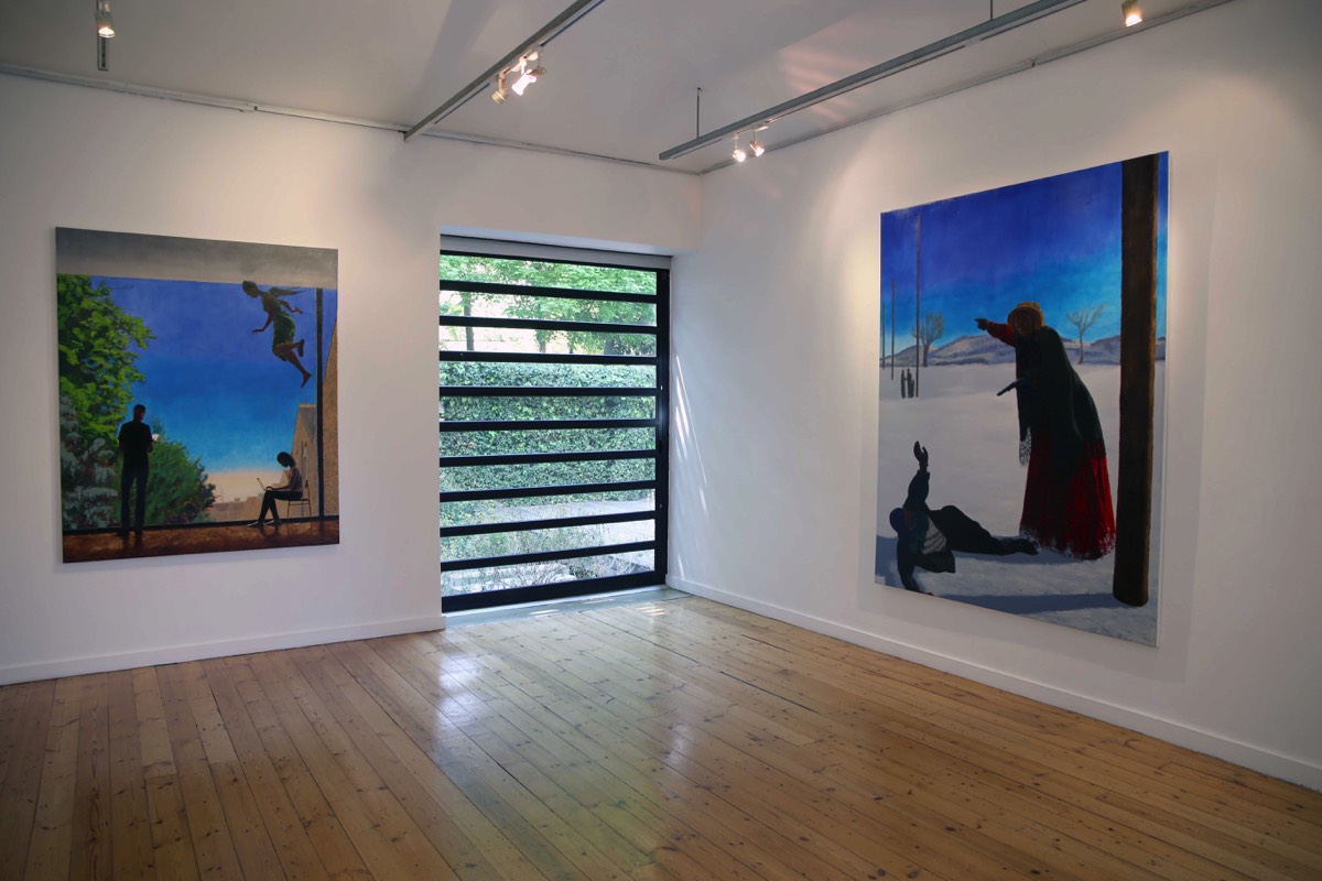 Installation photograph of Kimathi Donkor: Some Clarity of Vision at Gallery MOMO, 2015. Photo by Musa Rapuleng