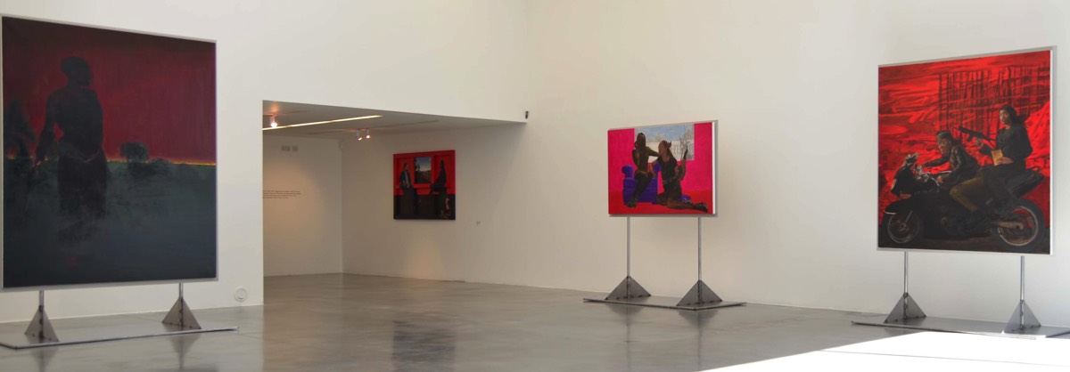 Installation View of ’Kimathi Donkor: Queens Of The Undead’ With InIVA at Rivington Place, London, 13th September – 24th November, 2012