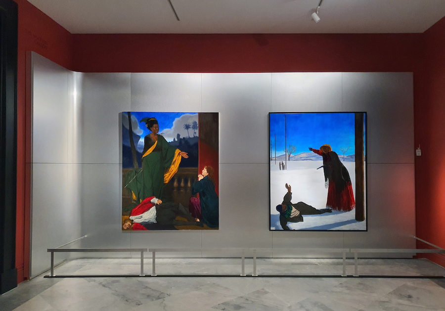 Installation View of ’The Time is Always Now:Artists Reframe the Black Figure’ The National Portrait Gallery, London, 2024