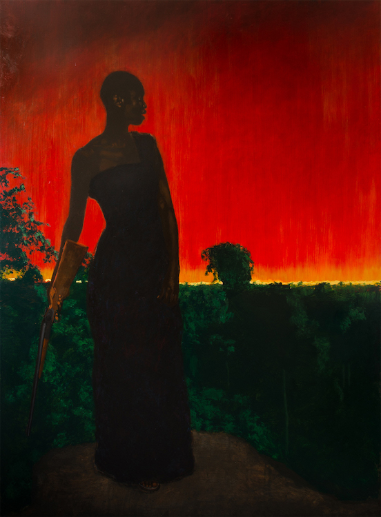 Yaa Asantewaa Inspecting The Dispositions At Ejisu (2014, oil on canvas, 210 x 165cm — British Museum)