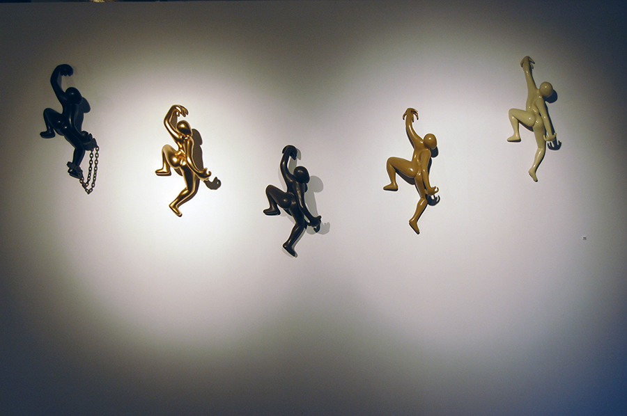 Climbing Figures by Faith Bebbington (2008). Installation photography by Kimathi Donkor, 2008.