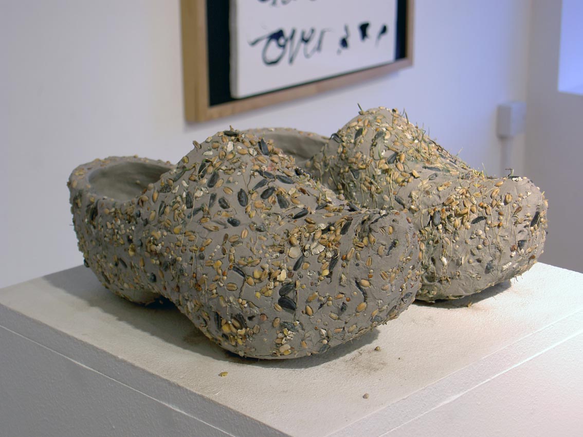 Dutch Clogs by Corinne Edwards (2007). Installation photography by Kiimathi Donkor, 2007.