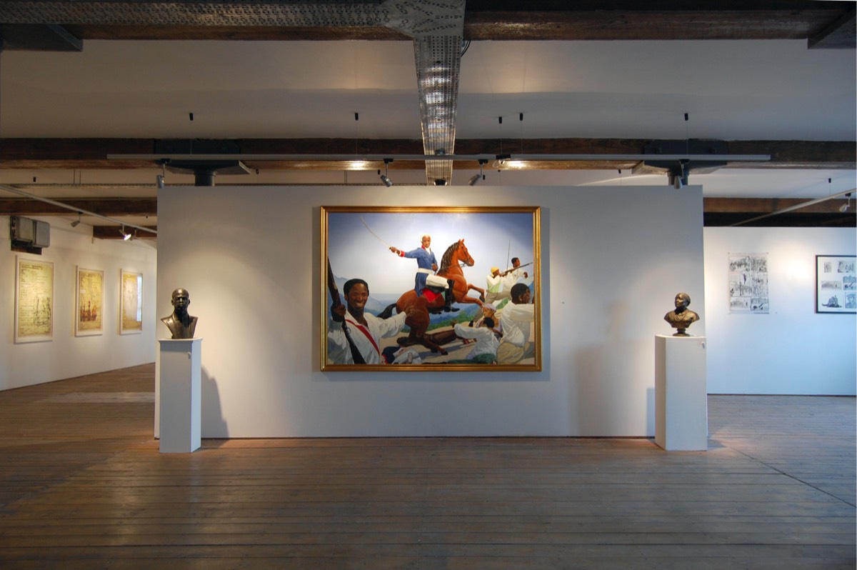 Installation view of Hawkins & Co, Liverpool CUC. Photograph by Kimathi Donkor, 2008.