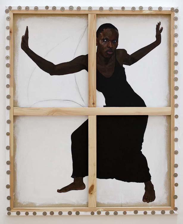 Resist by Kimathi Donkor, 2008. Installation photograph, Kimathi Donkor, 2008.