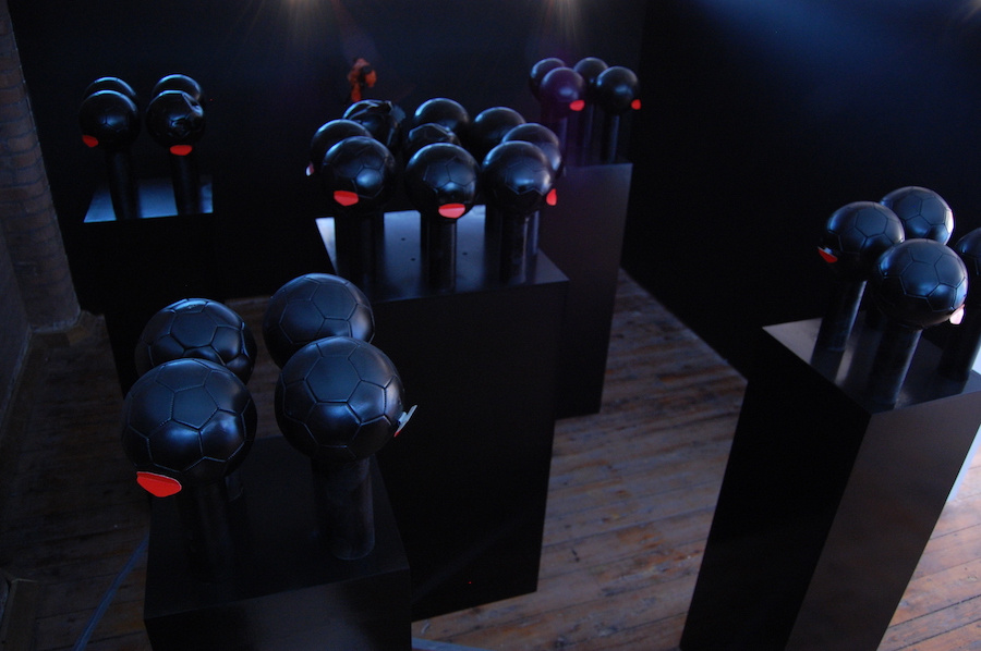 What, What, What, by Larry (Kofi) Achiampong, (2007). Installation photograph by Kimathi Donkor, 2008.