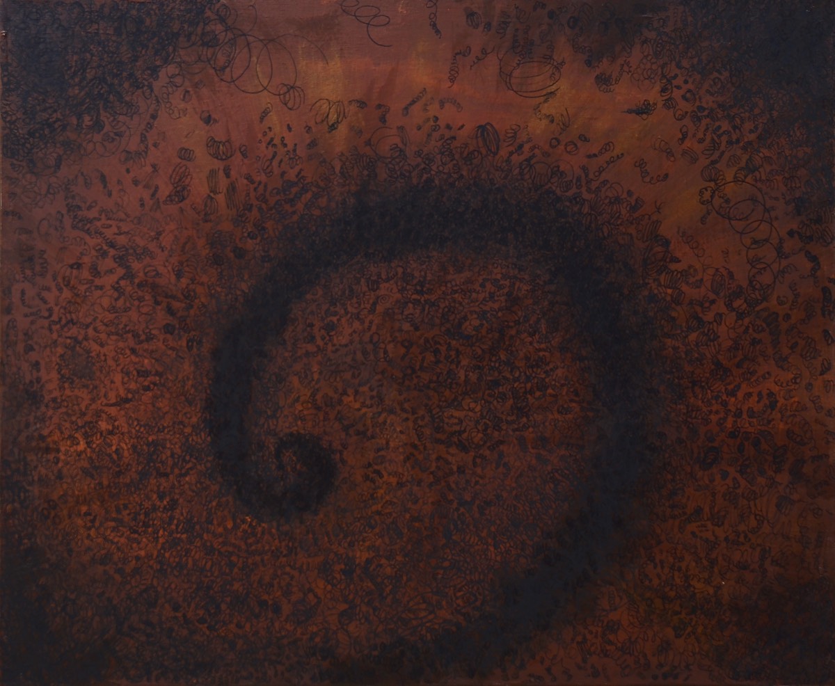 Foso (2022, acrylic on linen, 51 x 61cm)