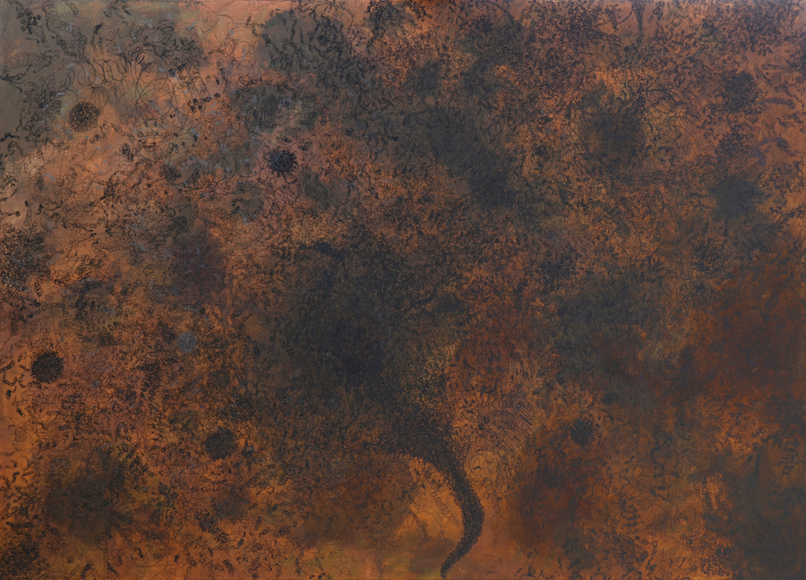 Kumasi (2023, acrylic on linen, 91.5 x 122cm)